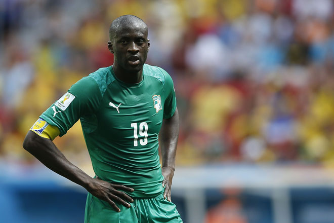 Yaya Toure bei der WM 2014 für die Elfenbeinküste (AGIF / Shutterstock.com)